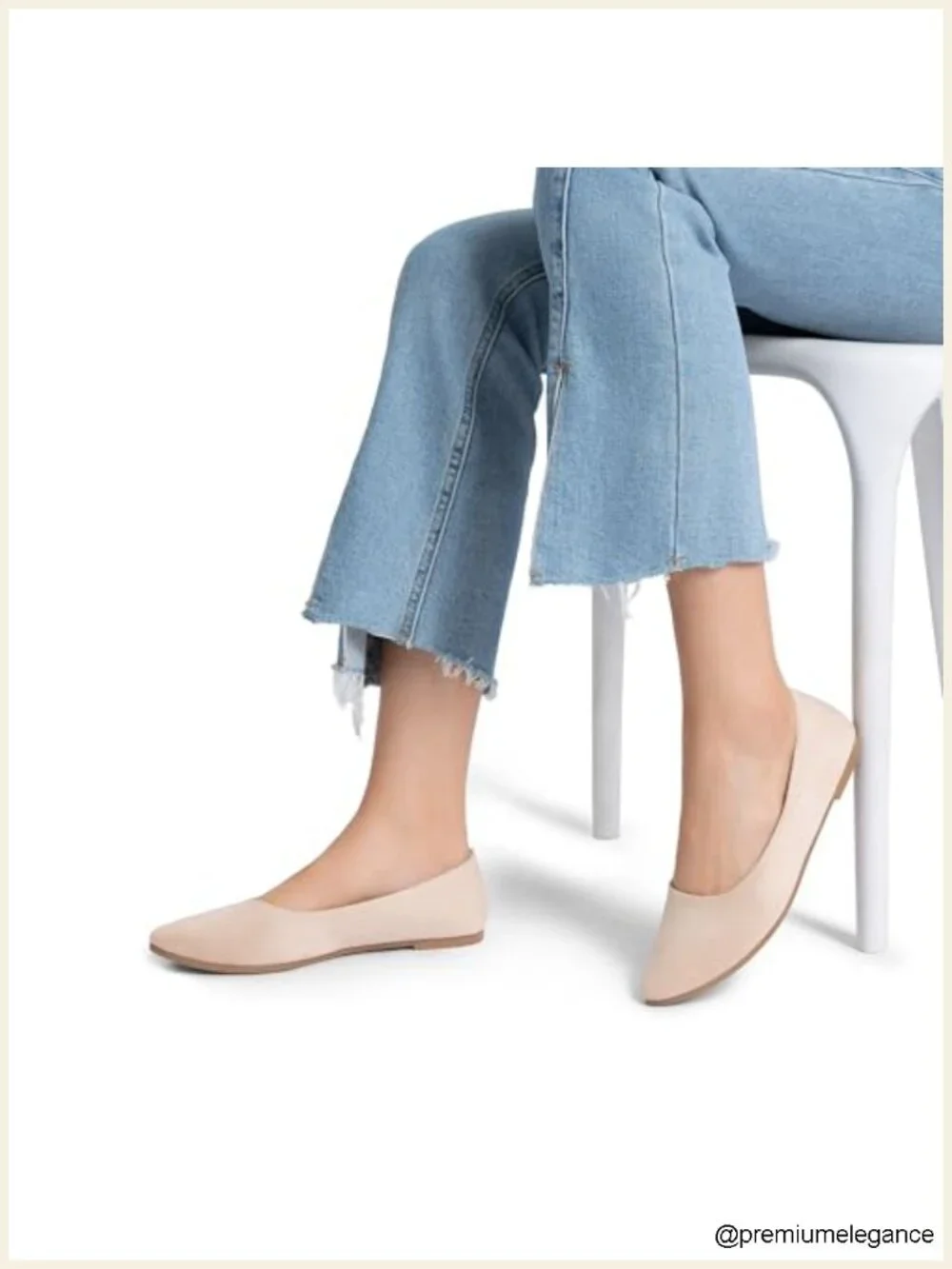 Pointed Toe Ballet Flats Faux Suede Slip On Cushioned Business Casual Dress